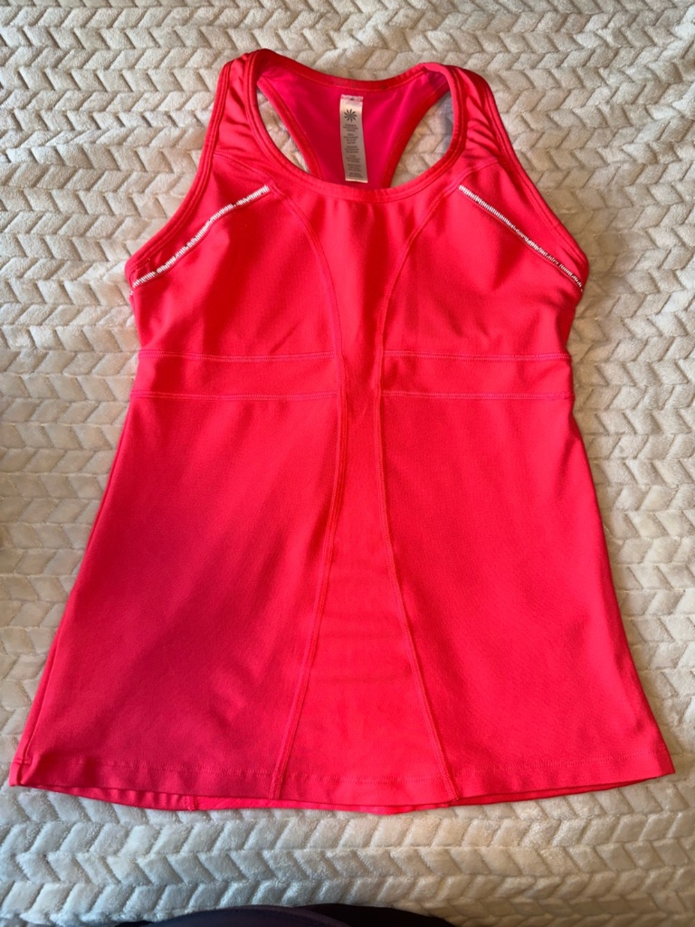 Athleta Racerback Running Tank Bright Orange Size Small